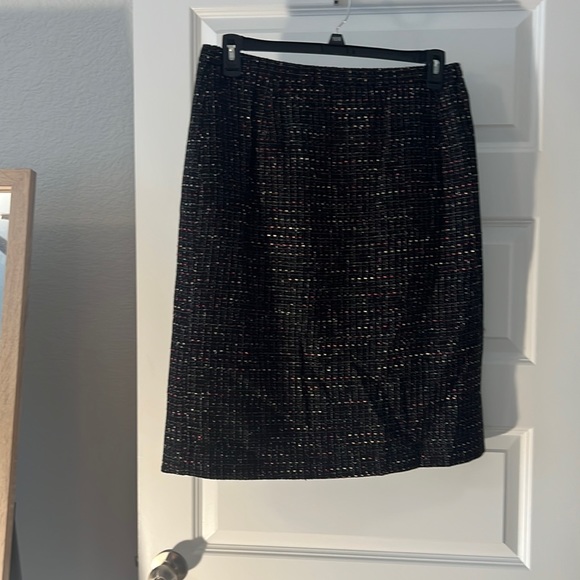 Appleseed black mulit colored tweed pencil skirt size 18 plus size work wear - Picture 1 of 16